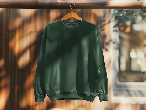 clothes hanging on a hanger