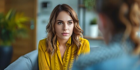 Providing Support and Guidance to Caller with Mental Health Issues. Concept Mental health support, Caller guidance, Therapy techniques, Emotional wellness, Coping strategies