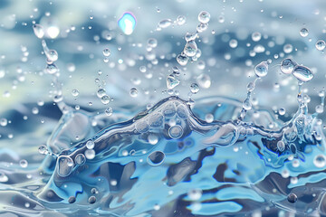 Multicolored splashes, drops and blobs