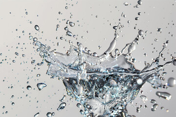 Multicolored splashes, drops and blobs