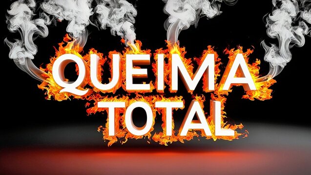 Etiqueta promocional "QUEIMA TOTAL"