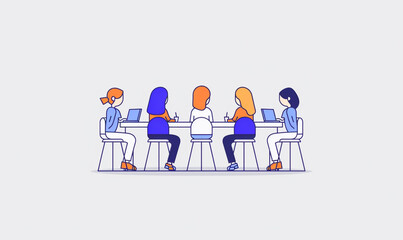 Team Collaboration Meeting at Office