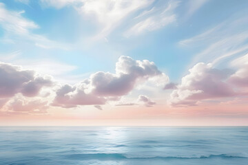 Naklejka premium Seascape cloud backgrounds outdoors.