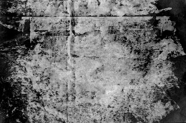 Obraz premium Grunge vintage texture background with paint splotches and stains on old creased worn paper