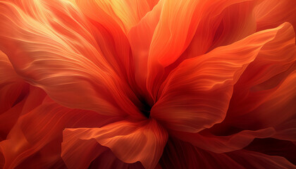 Close-up of a beautiful single single poppy flower. Digital Art. Natural background. Illustration for cover, interior design, decor, packaging, invitations, print