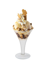 ice cream, sundae, dessert