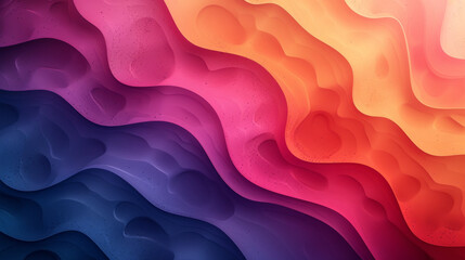 Obraz premium Abstract Red and Purple Wavy Layers