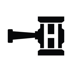 Hammer of Justice judicial Hammer Legal Proceedings Logo