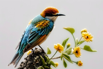 Fototapeta premium Bird animal fragility wildlife.