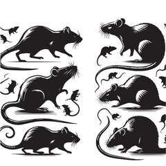 rat set silhouette ,rat set silhouette outline,rat set silhouette simple,rat set silhouette png

