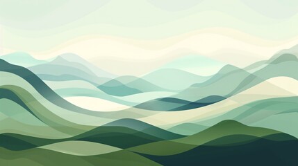 Obraz premium Abstract watercolor mountain background