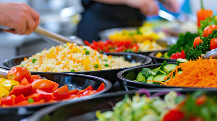 Obraz premium chef preparing food