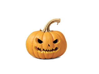 halloween pumpkin isolated on white