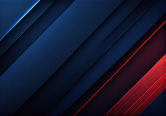 Obraz premium Dark red and blue gradient diagonal lines with a sleek, modern look. The design incorporates subtle dotted patterns, adding texture and depth to the composition, perfect for high-tech or futuristic.