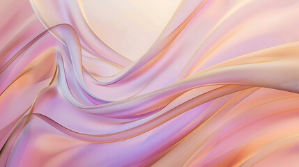 Fototapeta premium Soft Elegance: Abstract Energy Flow in Pastel Hues
