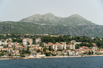 Fototapeta premium Bay of Kotor also known as the Boka views, popular Balkan coastline