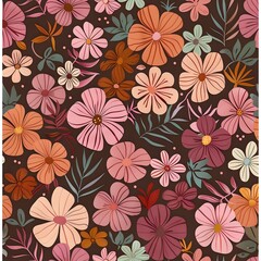 Serenity-Inducing Floral and Leaf Wallpaper in Light Green