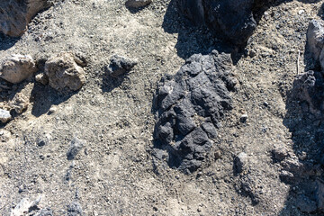 Lava Fields, Pumice Volcano Stones Texture, Volcanic Pumice Pattern, Pieces of Lava, Basalt Extrusive Igneous Rock