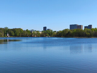 The blue expanses of the Moscow countryside