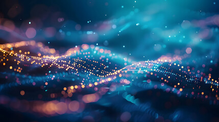 Technology network background concept.