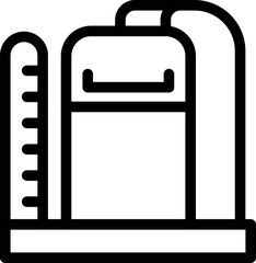 Water tower supplying clean water to a city, representing urban infrastructure