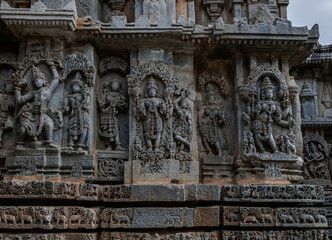 Kedareshwara Temple is a Hoysala-era structure in Halebidu, Karnataka, India.