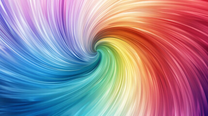 Obraz premium Harmony of Pride: Tranquil LGBTQ+ Rainbow Swirl Background