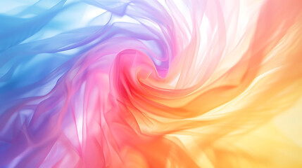 Obraz premium Rainbow Dreams - Abstract LGBTQ+ Background with Soft Blurred Swirling Colors