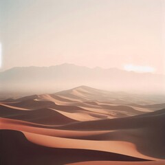 Naklejka premium Gentle Sand Dunes at Dawn