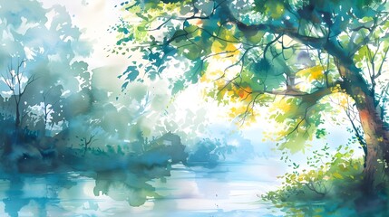 soft watercolor background with a frothy feel.