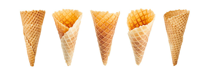 ice cream cone isolated on a white background