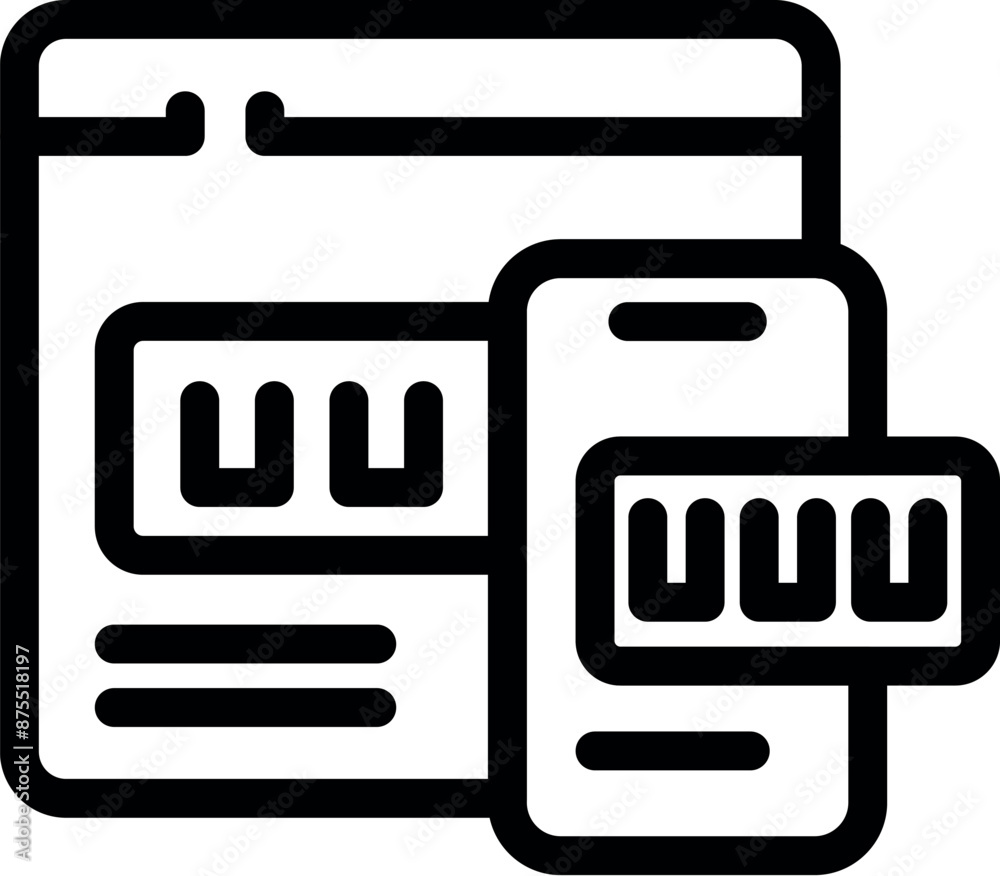 Poster website design process showing responsive website layout from desktop computer to mobile phone