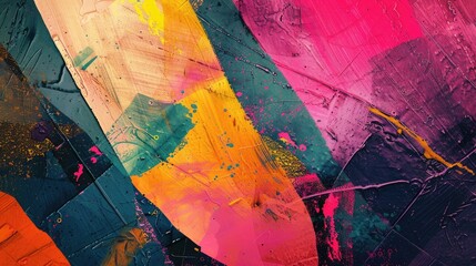 Fototapeta premium Abstract art with colorful textures and vibrant elements
