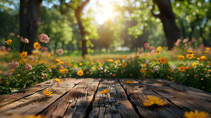 autumn leaves on the table