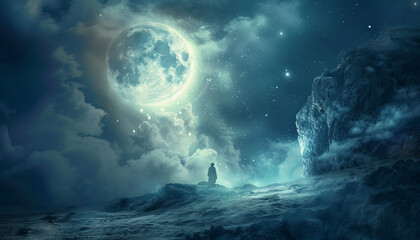 magical ritual performed under the full moon. Describe the setting, the spells cast, the ingredients used, and the intentions behind the ritual. Discuss the symbolism of the full moon in magical pract