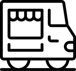 Food truck offering street food and fast food services