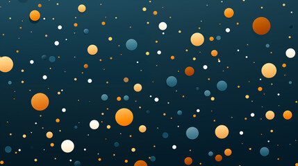 Orange Circles Dots on Blue Background, Abstract Image, Texture, Pattern Background, Wallpaper, Background, Cell Phone Cover and Screen, Smartphone, Computer, Laptop, 9:16 and 16:9 Format - PNG