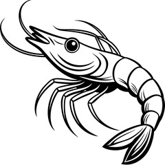 marine fish silhouette vector illustration