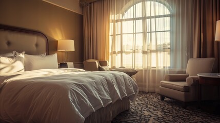 Obraz premium Serene Hotel Rooms