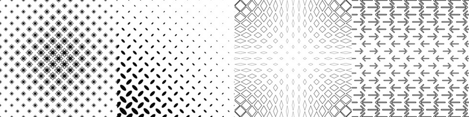 Black and white pattern collection