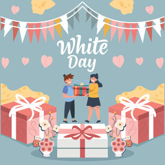 national white day vector design