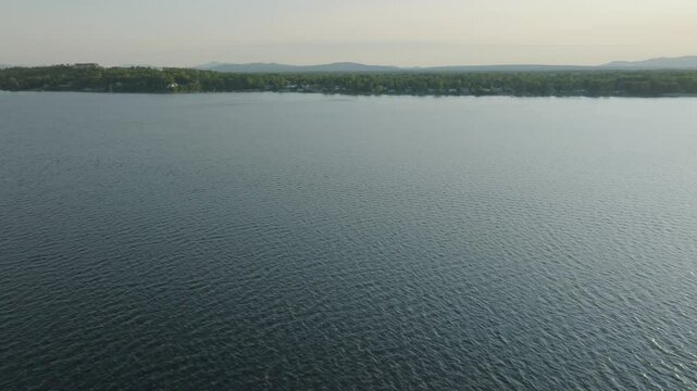 Flying over Lake
