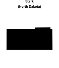Stark County (North Dakota) blank outline map