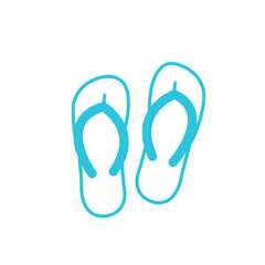 Simple summer flipflops icon, Isolated on white background. From blue icon set.