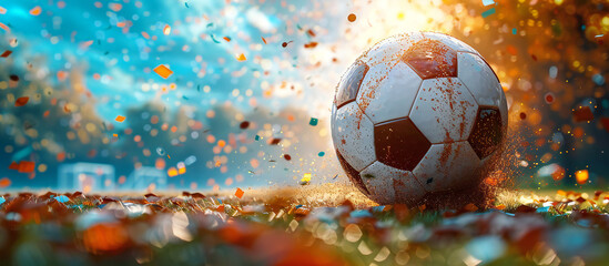 soccer ball on a field
