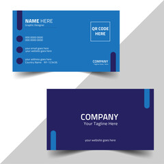 Minimal simple modern business card layout, vector illustrations print layout