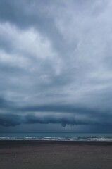 storm over the sea