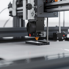 Fototapeta premium a close up of a 3d printer and its components