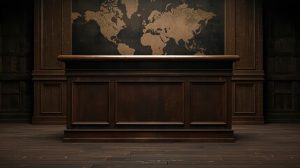 An innovative marketing presentation uses podiums that appear as beautifully aged antiques but are enchanted to provide realtime data analytics and interactive displays