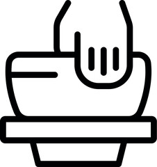 Person is putting a document in a paper shredder for secure disposal